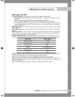 Preview for 19 page of Samsung WD6102CKC Owner'S Instructions Manual