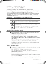 Preview for 3 page of Samsung WD7101CKC User Manual