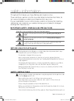 Preview for 3 page of Samsung WD7122CKS User Manual