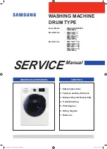 Samsung WD8 K64 Series Service Manual preview