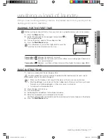 Preview for 17 page of Samsung WD8122CVB User Manual