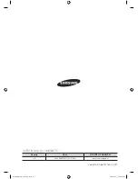 Предварительный просмотр 36 страницы Samsung WD8704RJD User Manual