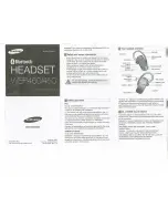 Samsung WEP450 - Headset - Over-the-ear Manual preview