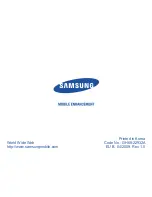 Samsung WEP475 - Bluetooth Headset (Spanish) Manual Del Usuario preview
