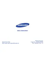 Samsung WEP475 - Bluetooth Headset User Manual preview