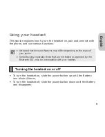 Preview for 12 page of Samsung WEP870 - Bluetooth Headset User Manual