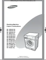 Preview for 1 page of Samsung WF-B105C Owner'S Instructions Manual