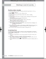 Preview for 12 page of Samsung WF-B105C Owner'S Instructions Manual