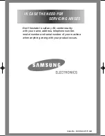 Предварительный просмотр 22 страницы Samsung WF-B105NV Owner'S Instructions Manual