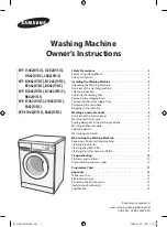 Samsung WF-J1462V Owner'S Instructions Manual preview