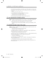 Preview for 6 page of Samsung WF0604NWF0602NWF0600NWF0608N User Manual