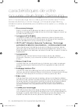 Preview for 2 page of Samsung WF0804Y8E1 (French) Manuel D'Utilisation