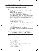 Предварительный просмотр 6 страницы Samsung WF1702WS User Manual