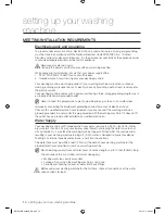 Предварительный просмотр 14 страницы Samsung WF1702WS User Manual