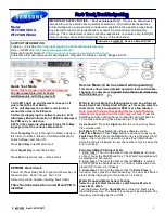 Samsung WF203ANS/XAA Quick Start Manual preview