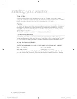 Preview for 8 page of Samsung WF209ANW User Manual