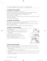 Preview for 16 page of Samsung WF209ANW User Manual