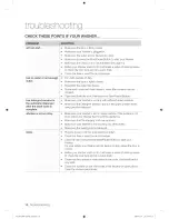 Preview for 18 page of Samsung WF209ANW User Manual