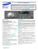 Preview for 1 page of Samsung WF331ANR/XAA Troubleshooting Manual