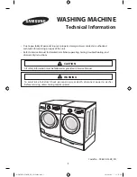 Samsung WF393BTPARA/A1 Technical Information preview