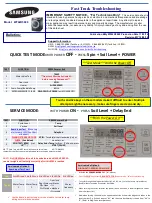 Preview for 1 page of Samsung WF42H5600 Troubleshooting Manual