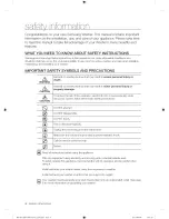 Preview for 4 page of Samsung WF431ABE/XAA User Manual