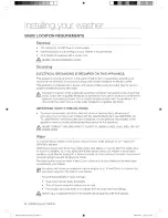 Preview for 8 page of Samsung WF438AAP User Manual