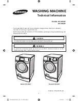 Preview for 1 page of Samsung WF455AR Series Technical Information