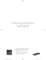 Samsung WF501 Series User Manual preview