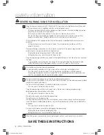 Preview for 6 page of Samsung WF520AB Series User Manual