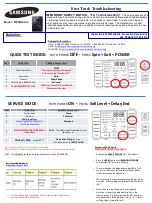 Preview for 1 page of Samsung WF56H9100 Fast Track Troubleshooting