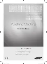 Samsung WF8608GF Series User Manual preview