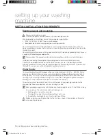 Preview for 14 page of Samsung WF9850EW User Manual