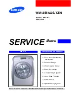 Samsung WM1255AGS/XEN Service Manual preview