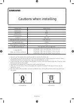 Preview for 2 page of Samsung WMN-M10E Cautions When Installing