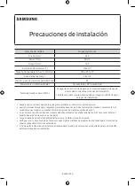 Preview for 34 page of Samsung WMN-M15EB Cautions When Installing