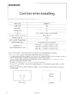 Preview for 2 page of Samsung WMN-M21E Cautions When Installing