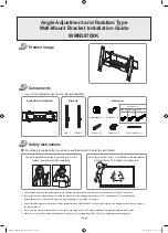 Preview for 1 page of Samsung WMN5870XK Installation Manual