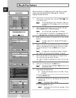 Preview for 10 page of Samsung WS-28A116D Owner'S Instructions Manual