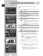 Preview for 18 page of Samsung WS-28A116D Owner'S Instructions Manual