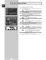 Preview for 20 page of Samsung WS-28A116D Owner'S Instructions Manual