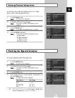 Preview for 23 page of Samsung WS-28A116D Owner'S Instructions Manual