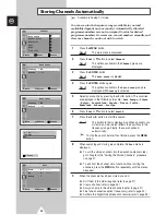 Preview for 26 page of Samsung WS-28A116D Owner'S Instructions Manual