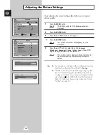 Preview for 34 page of Samsung WS-28A116D Owner'S Instructions Manual