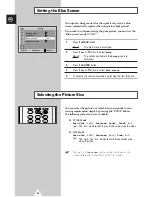 Preview for 36 page of Samsung WS-28A116D Owner'S Instructions Manual