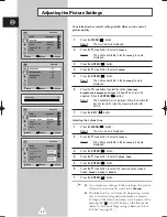 Preview for 21 page of Samsung WS-28M064N Owner'S Instructions Manual