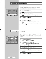 Preview for 12 page of Samsung WS-28M204D Owner'S Instructions Manual