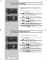 Preview for 14 page of Samsung WS-28M204D Owner'S Instructions Manual