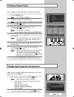 Preview for 25 page of Samsung WS-28M204D Owner'S Instructions Manual