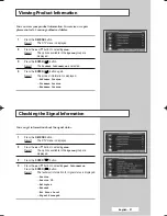 Preview for 27 page of Samsung WS-28M204D Owner'S Instructions Manual